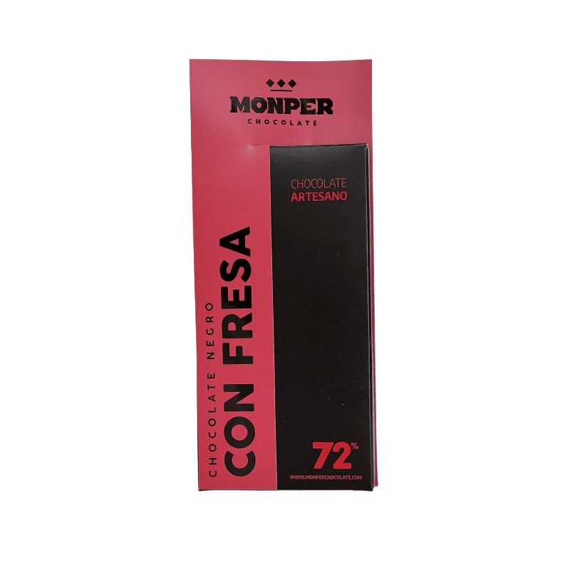 Chocolate Monper negro con fresa