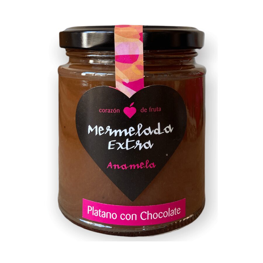 Mermelada de plátano con chocolate